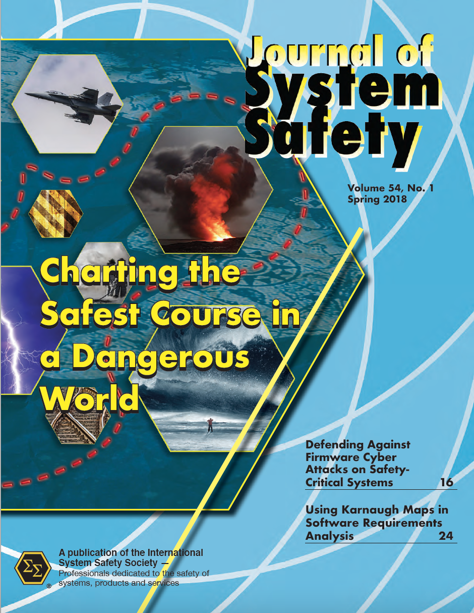Journal of System Safety, Spring 2018