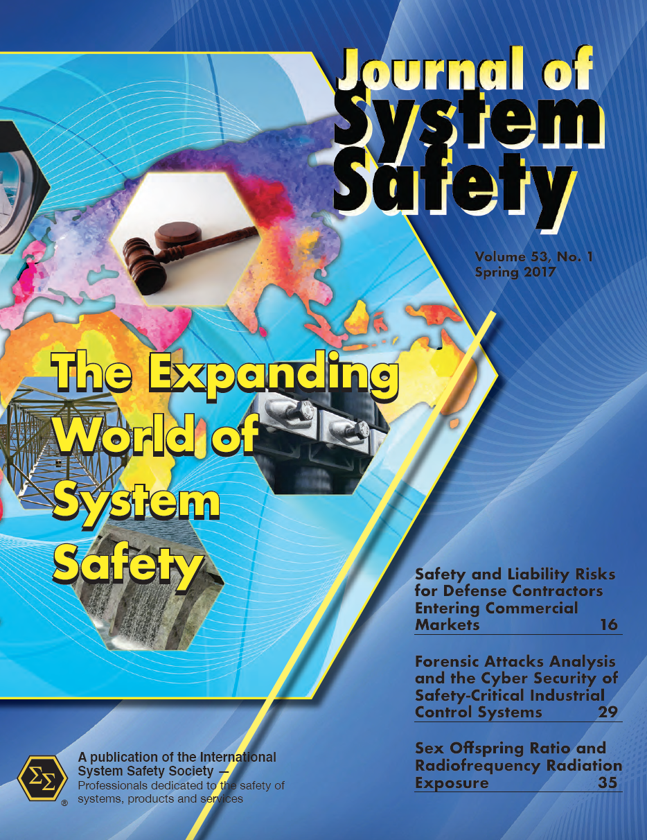 Journal of System Safety, Spring 2017