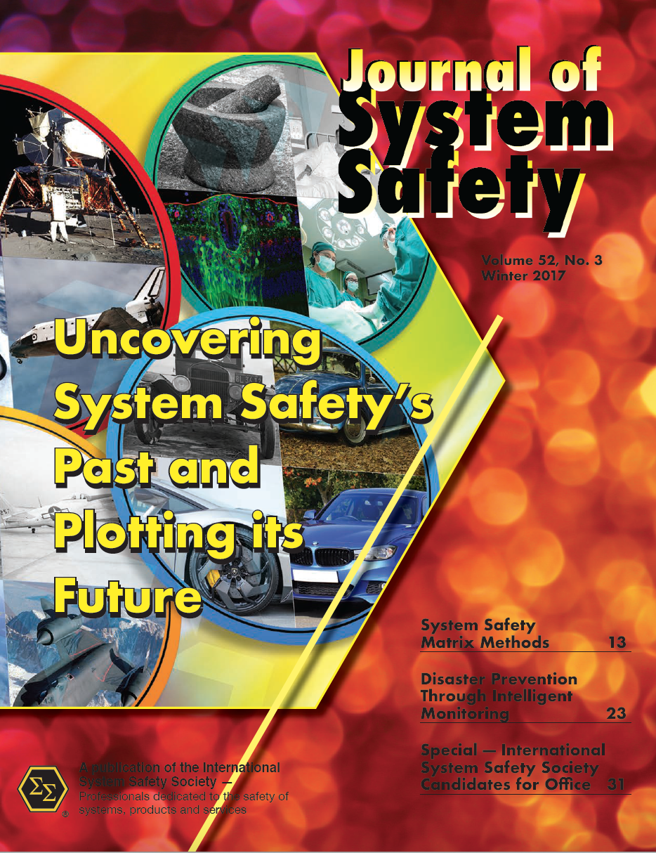 Journal of System Safety, Winter 2017