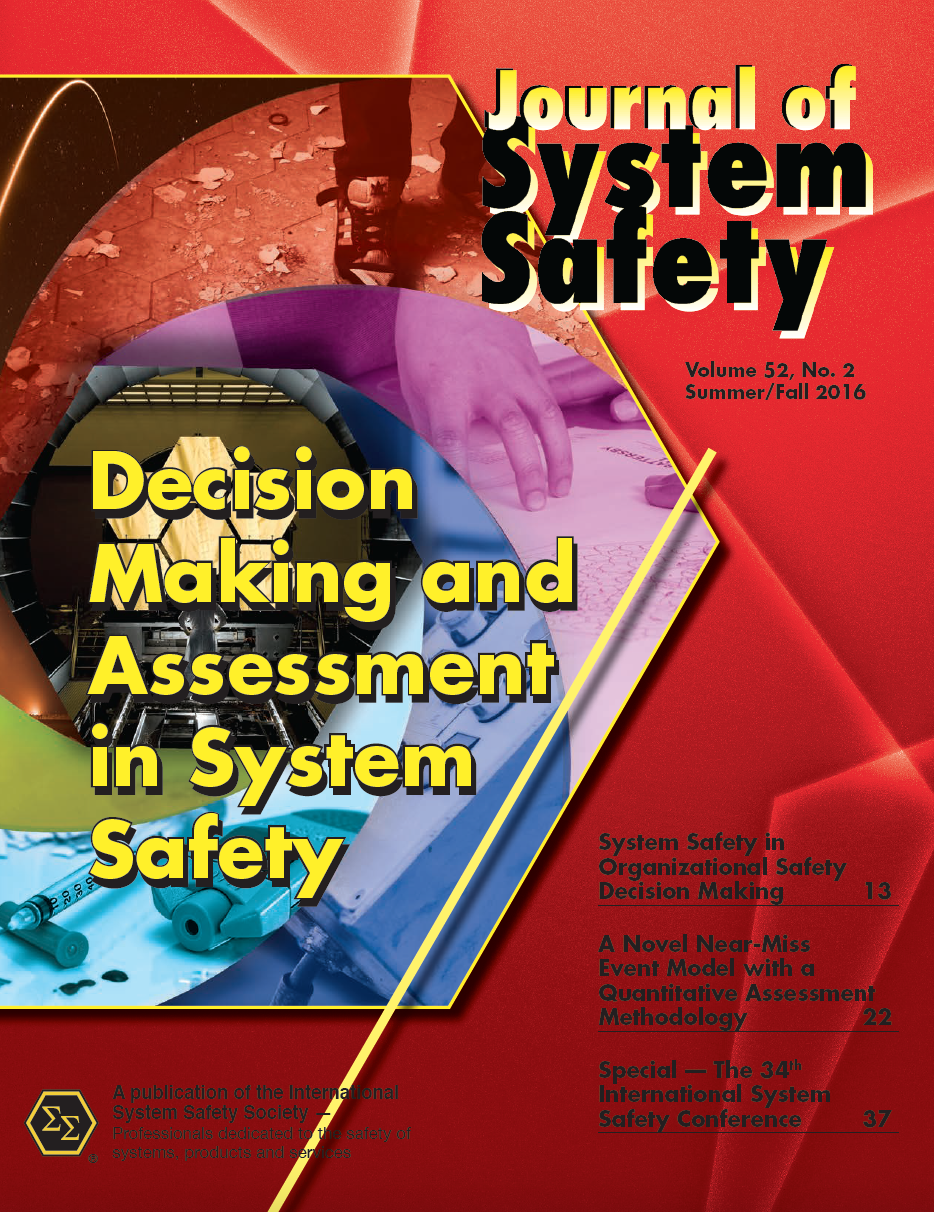 Journal of System Safety, Summer / Fall 2016