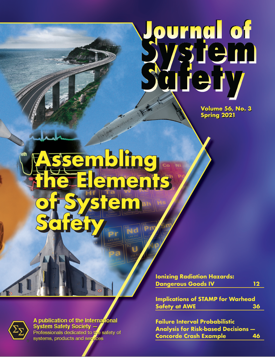 Journal of System Safety, Spring 2021