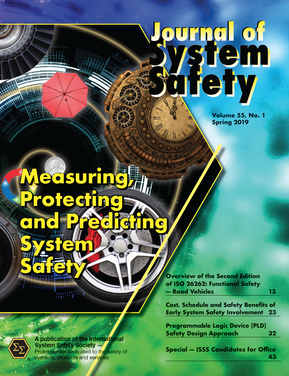 Journal of System Safety, Spring 2019